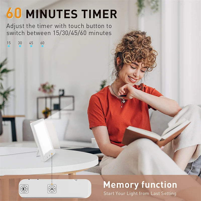 The GlowUp Light Therapy Lamp  – Seasonal Mood Boost & Energy Support